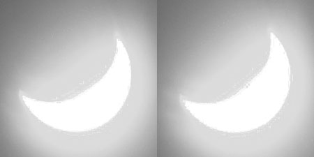 Sonnenfinsternis-2015 10:26 und 10:28 Uhr